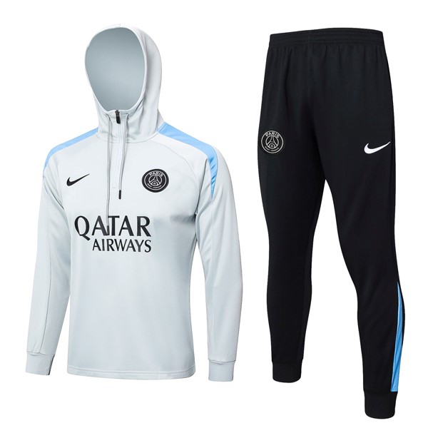 Chandal Con Capucha PSG 2024-2025 Gris 5